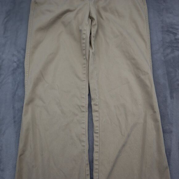 New York and Company Pants Womens 6 Beige Petite Boot Cut Flat Front Bottoms - Picture 12 of 16